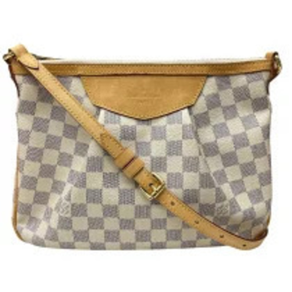 Louis Vuitton Siracusa White Damier Azur White Shoulder Bag